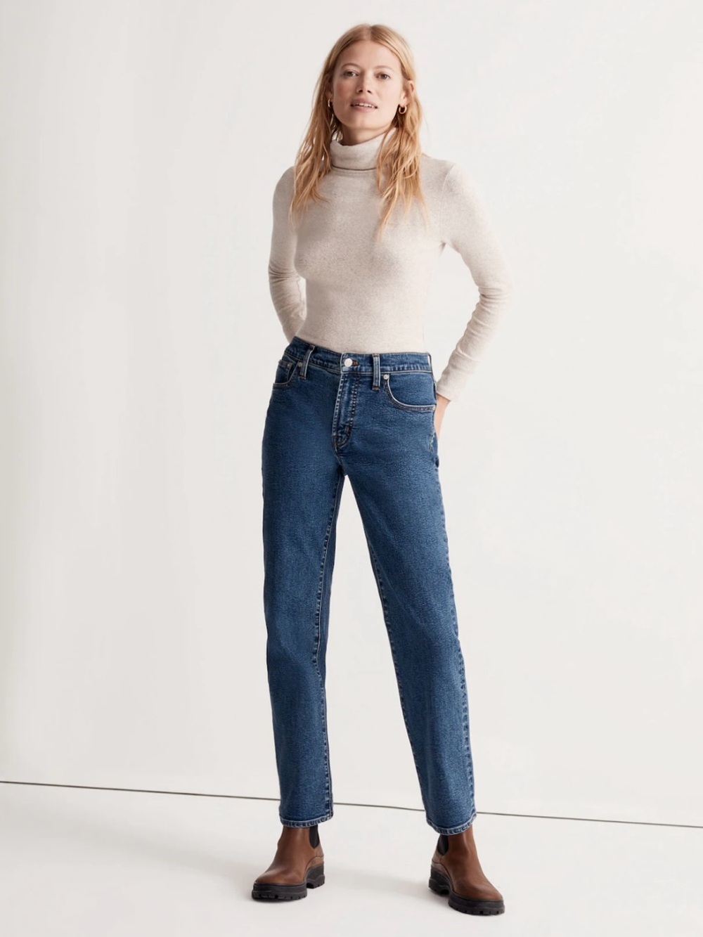 Madewell Perfect Vintage Jeans 26 Straight Leg Bright Indigo Instacozy Denim